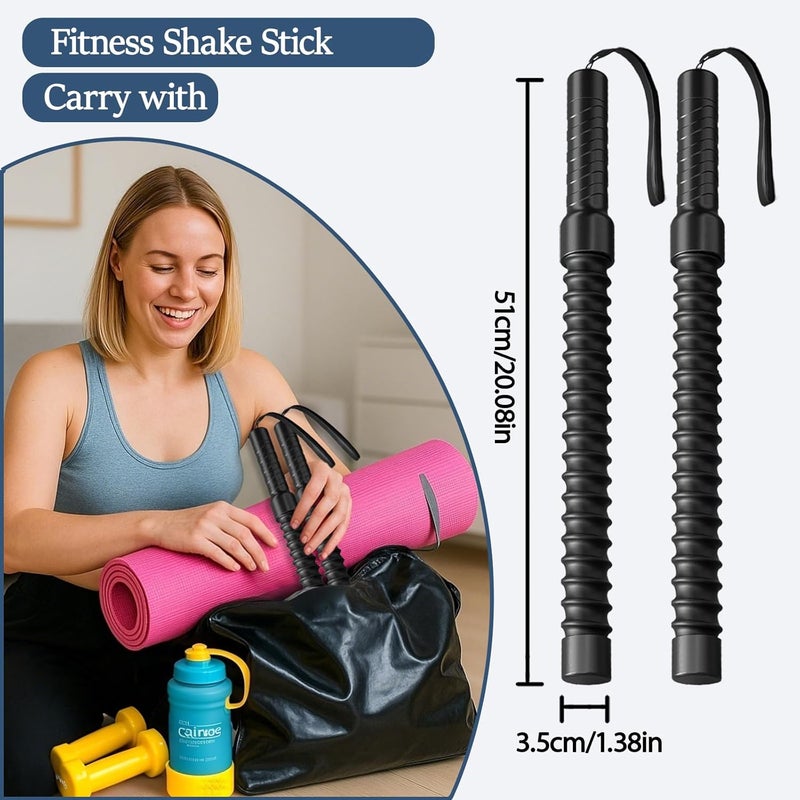 HPYTOOL Ropeless Battle Ropes for Exercise Workout, Cordless Jump Rope, Portable Workout for Home Gym, Exercise Battle Ropes for HIIT Workouts, Low-Impact Cardio Training (2 Ropes) - Image 4
